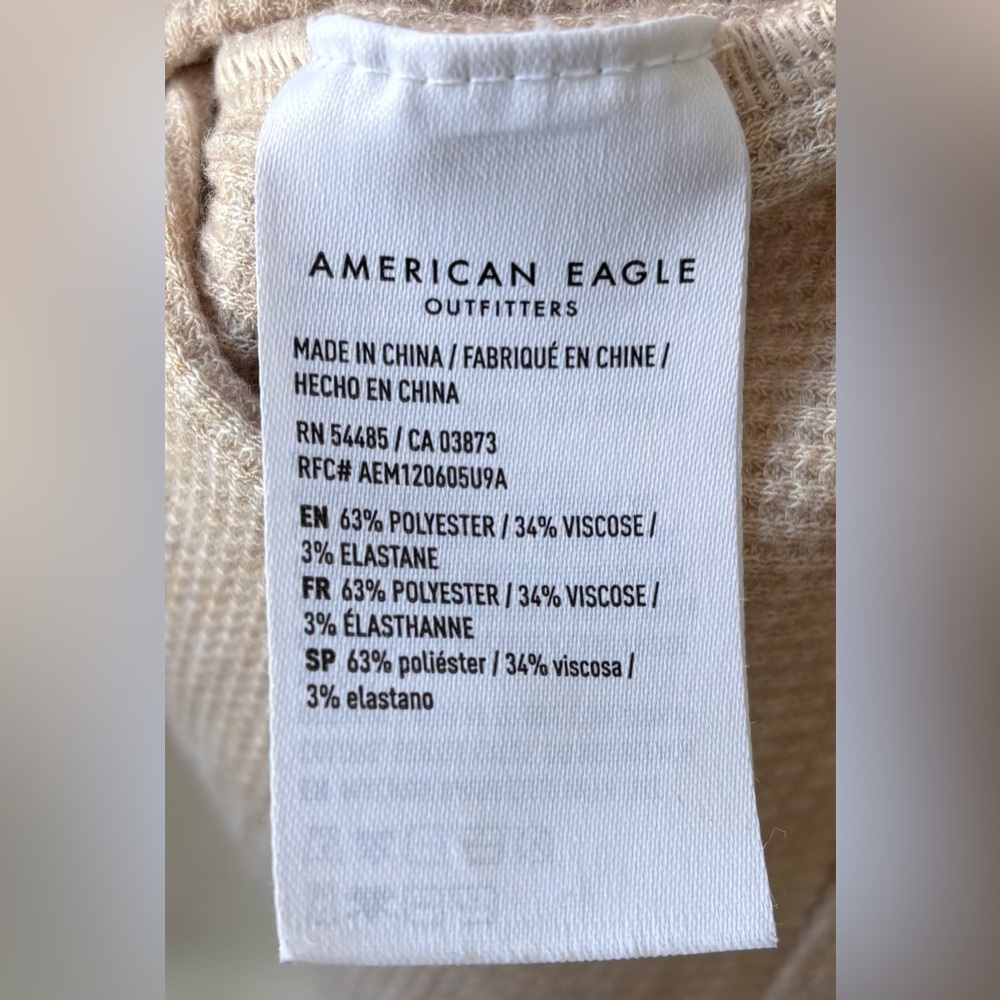 American Eagle Waffle Knit Long Sleeve - Picture 4 of 4